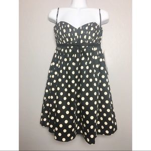 NWT Betsey Johnson Polkadot Shift Dress Black Sz 2